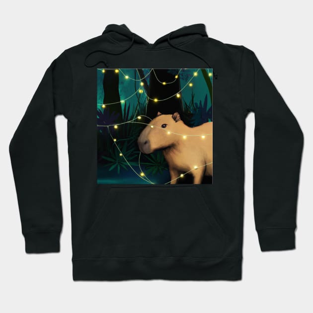 Capybara Happy Bara Hoodie by Winging-It